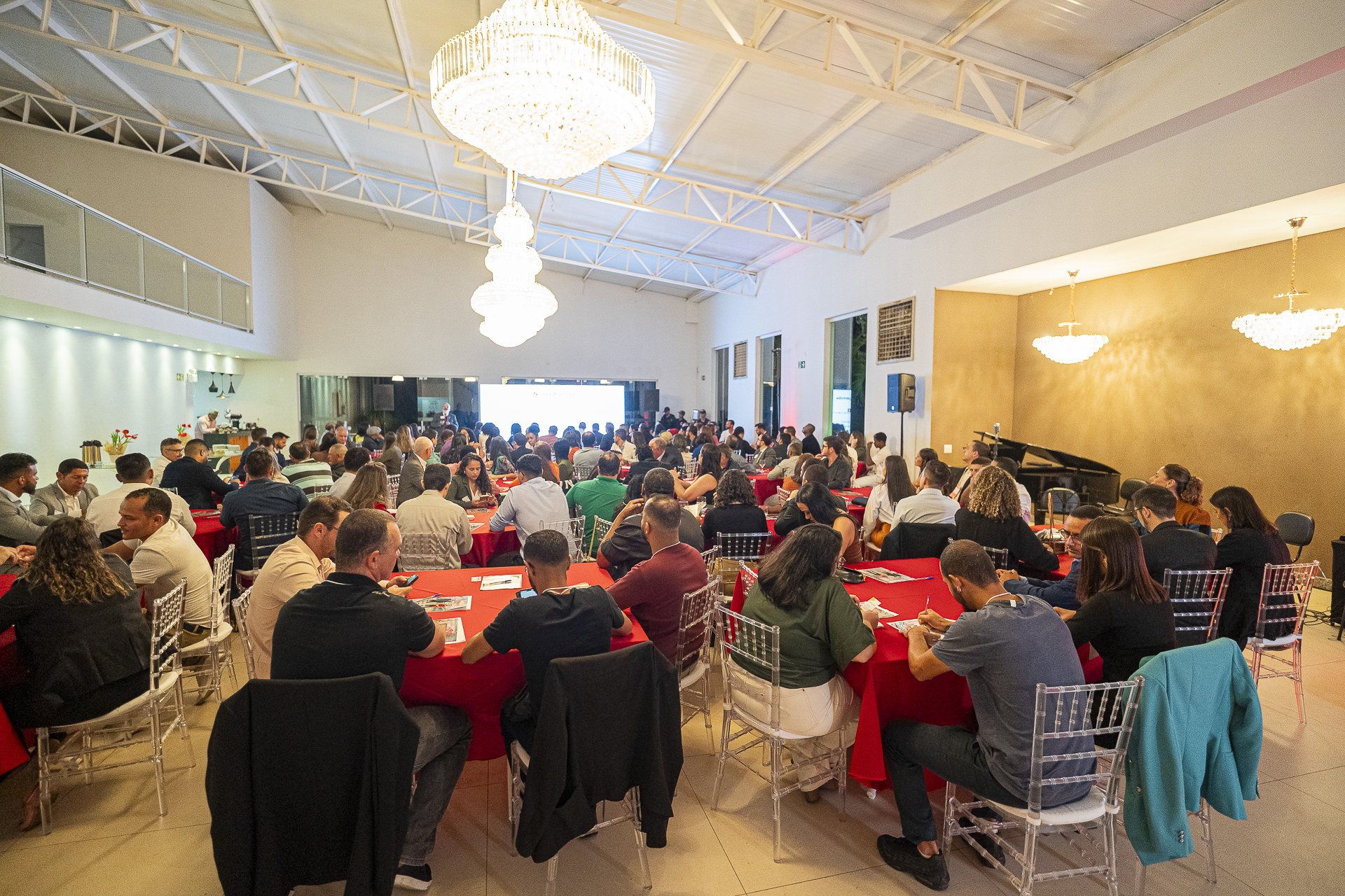 Plateia em treinamento empresarial