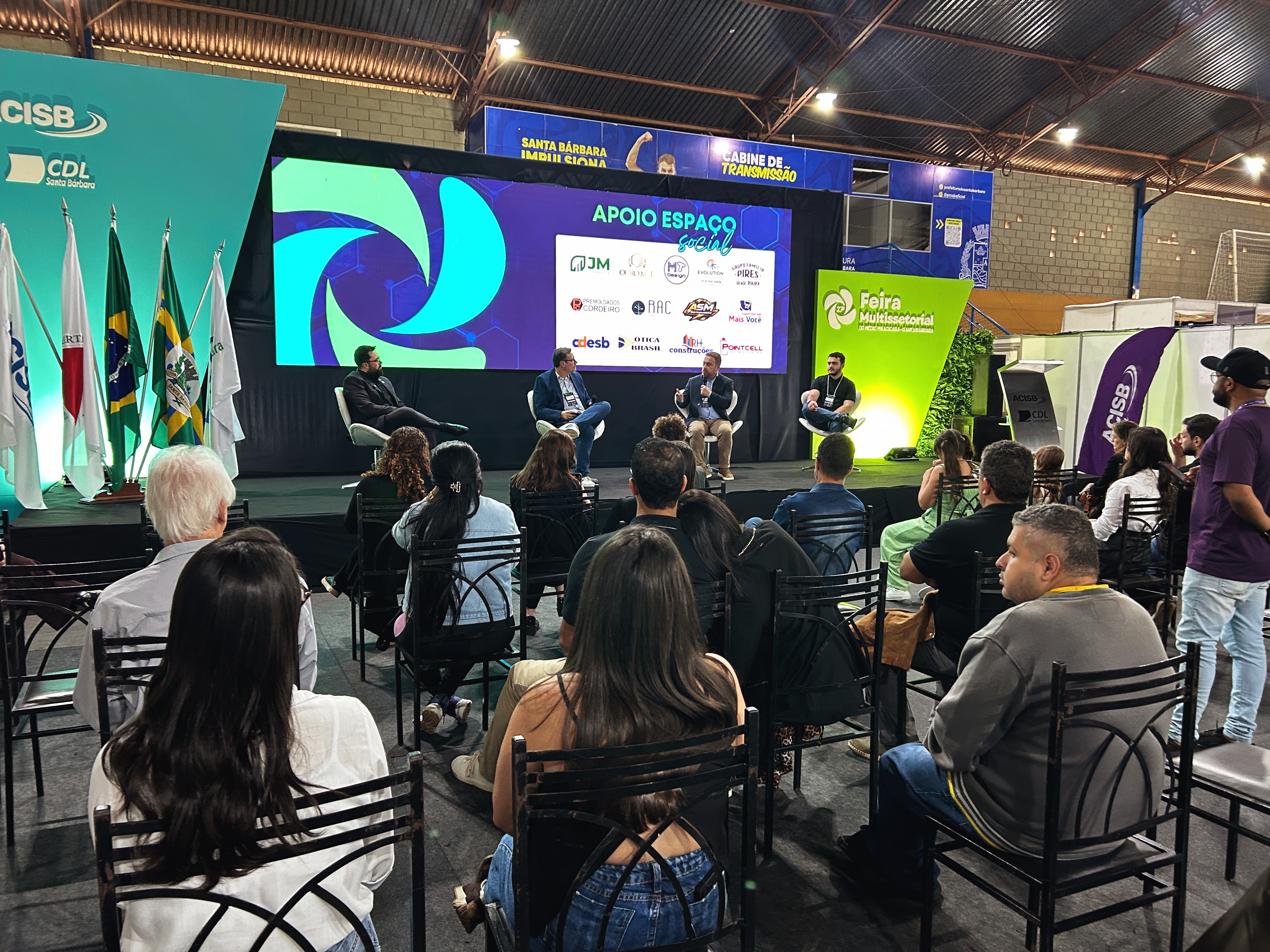 Painel Apoio Espaço Social na Feira Multissetorial